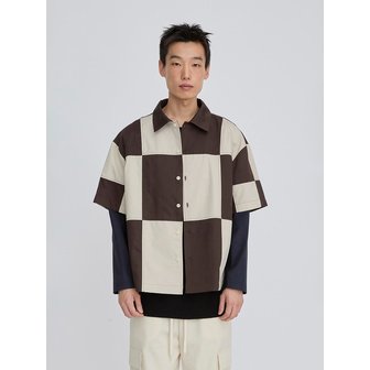 래코드 Checkerboard Pattern Shirt RKSAM26613BRX