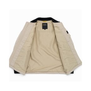 K221UPD010 누빔 패딩 점퍼 BEIGE