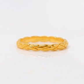 여자 순금 반지 디자인 [베인M] 로프 트위스트 꽈배기 레이어드
