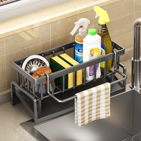 스텐 물빠짐 수세미거치대 싱크대 주방 정리대 세제 선반 ODM-KITCHEN04