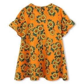 SUNFLOWER  플라워 반팔 원피스(25SS_Z255AGO412_오렌지)