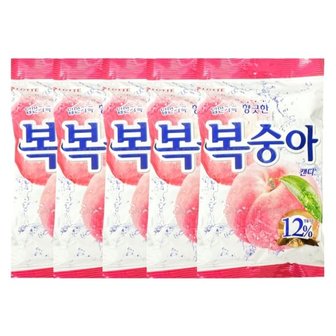  복숭아맛캔디 롯데복숭아사탕 5개 (WC632FF)