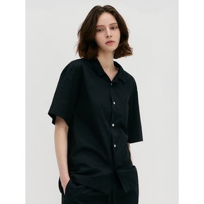 Stay Pajamas Short Sleeve Shirts -  All Black