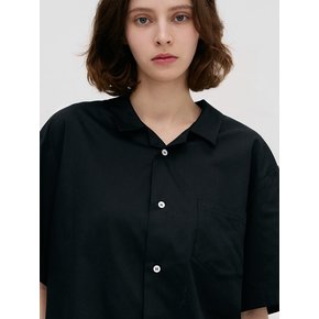 Stay Pajamas Short Sleeve Shirts -  All Black