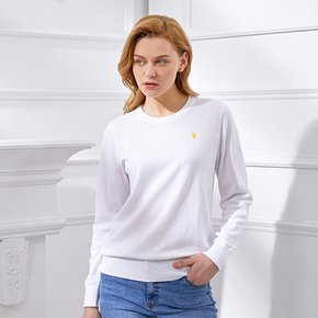 [U.S. POLO ASSN.] 여성 플랜니트_WHITE