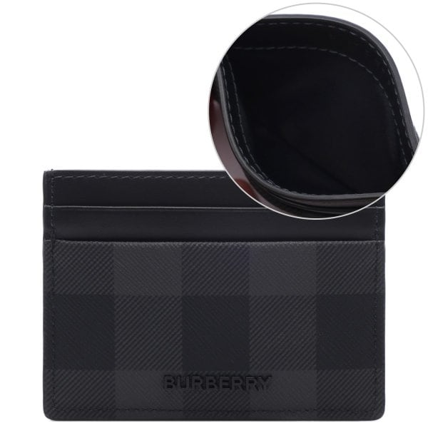 [부산점] 26SS 남성 체크 카드지갑 (8112255 CHARCOAL 26S)