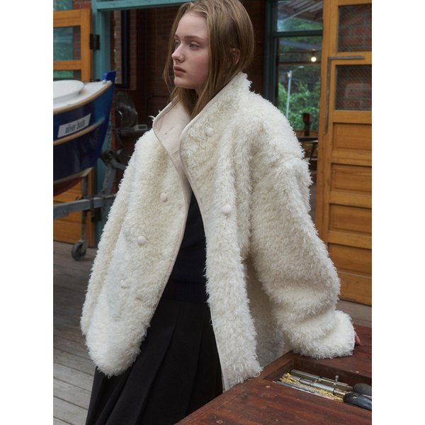 Tove reversible double jacket (ivory)