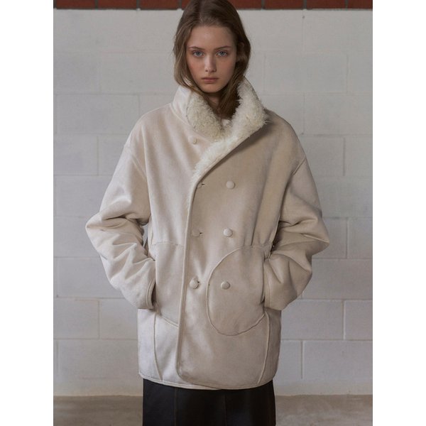 Tove reversible double jacket (ivory)