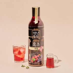 샘표 백년동안 저당 흑초 산머루 복분자 900ml