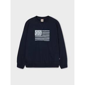 American Flag Sweatshirt(Brushed)  WHMWF4T91U