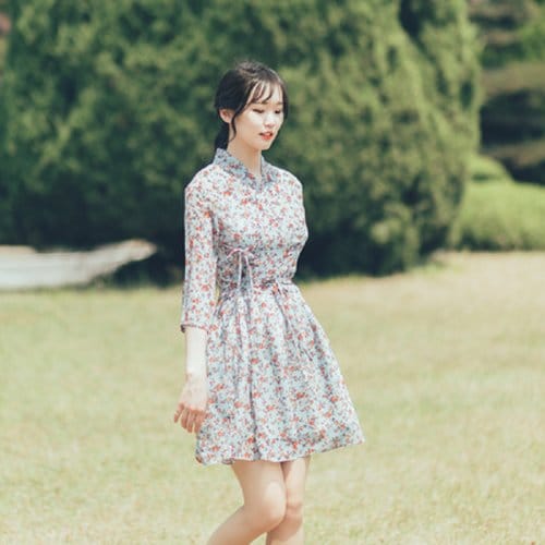 서리나래 블루가든 철릭원피스