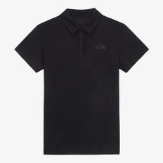 [노스페이스 공식] NT7PR32A 여성 아이스그린 반팔 폴로_BLACK