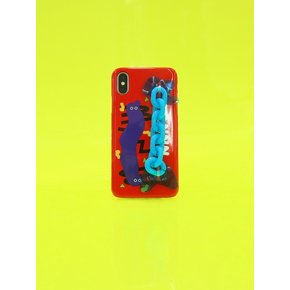 SUN CASE NEON CHAIN RED