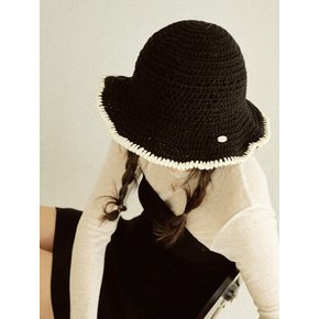 No.157 / Lily Wide Bucket Hat _ Black