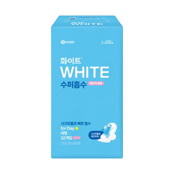 화이트 수퍼흡수 대형 생리대 32개입