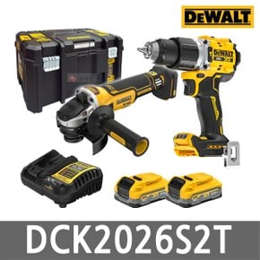DCK2026S2T 충전 콤보세트 20V MAX DCD806N 햄머드릴 드라이버 + DCG4051N 그라인더 + DC