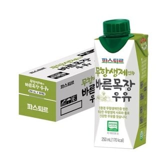 텐바이텐 파스퇴르 바른목장 우유 250ml 18팩