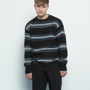 M156 abon logo wool knit black