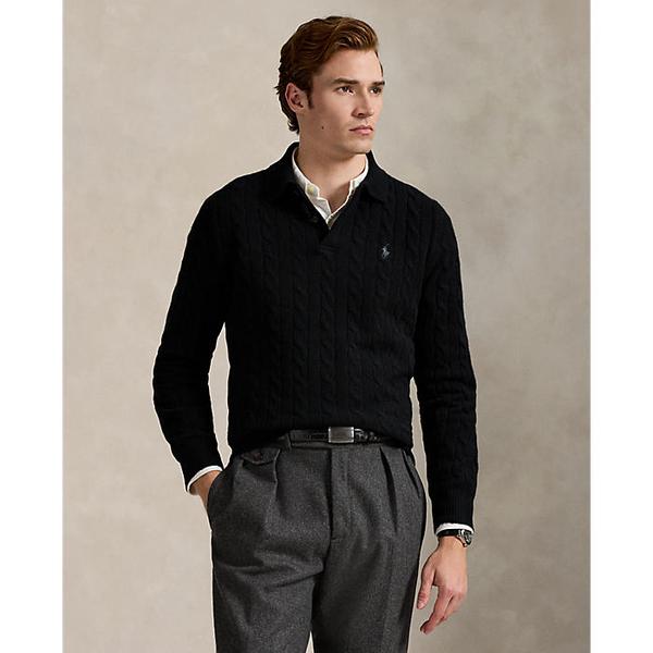 남성 케이블 니트 울 캐시미어 스웨터(MNPOSWE16822401001)