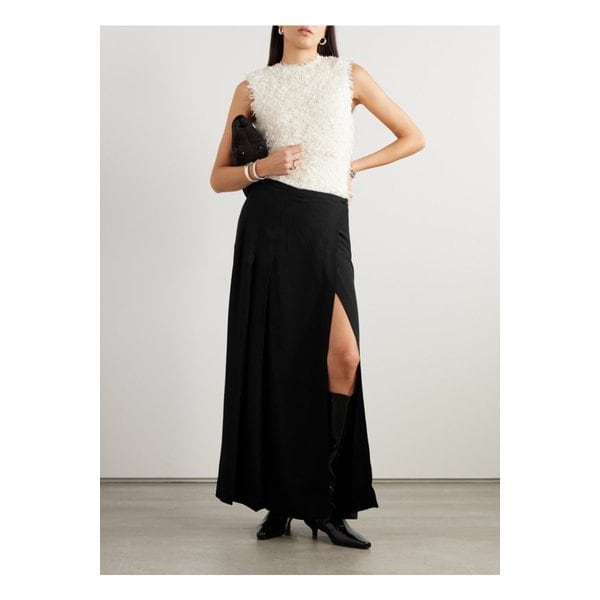 플리츠 크레이프 맥시 랩 스커트 1647597321551539