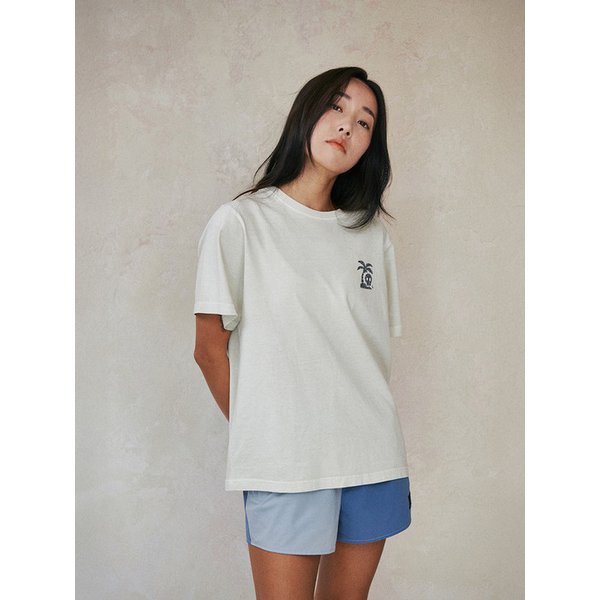 Leilu Dyed Print T-Shirts Beige