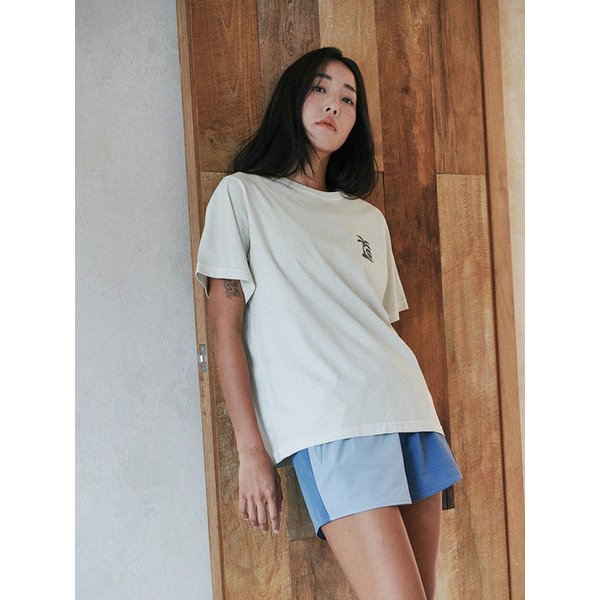 Leilu Dyed Print T-Shirts Beige