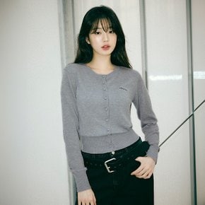 ROLA BASIC ROUND CARDIGAN GRAY