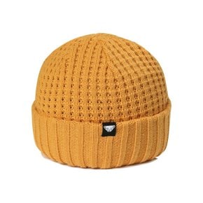 정상가 49000원 공용 폴디드 와플 비니 (Mustard) (YUW23C25Y7)_GNYP