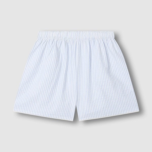 여 시어서커 셔링 3부 파자마 팬츠 J206202077052