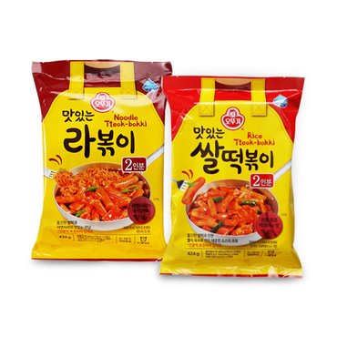 오뚜기 맛있는 라볶이 434g x 3개 + 쌀떡볶이 424g x 3개