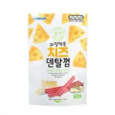 포켄스 과일먹은 치즈덴탈껌 딸기100g 강아지 간식