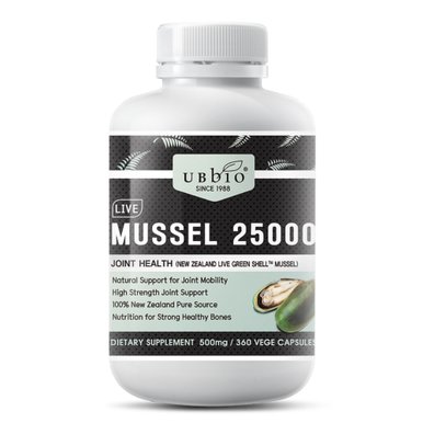 유비바이오 초록입홍합 UBBIO MUSSEL 25000 360캡슐