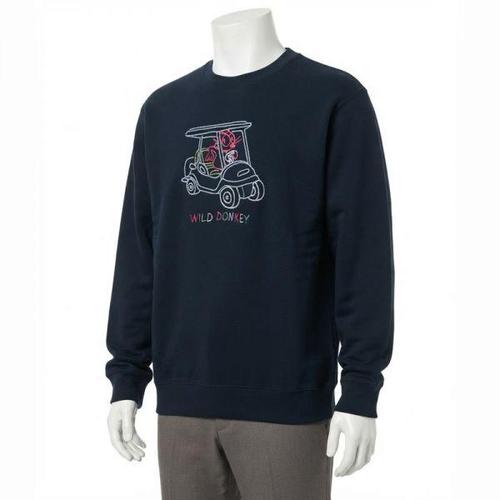 와일드동키 26FW BUGGY RAGLAN SLEEVES CREWNECK BLUENAVY 버기 래글런 슬리브 크루넥 맨투맨