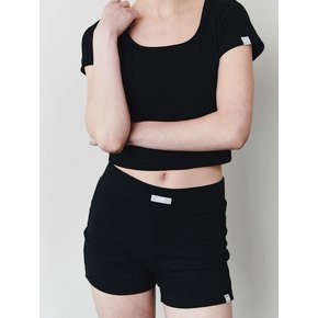 AS BASIC SHORTS [BLACK]