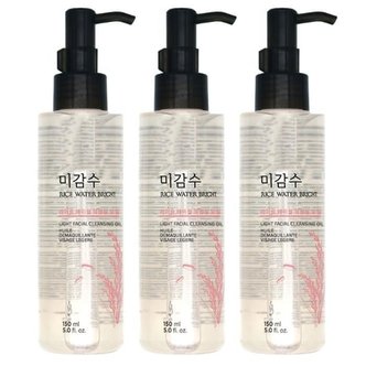  더페이스샵 미감수 브라이트 라이트 페이셜 클렌징 오일 150ml 3개