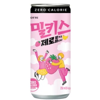  밀키스제로 딸기바나나 250ml*6입