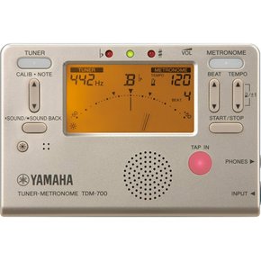 YAMAHA TDM-700G 야마하 튜너 메트로놈 골드 튜너와 메트로놈을 동시에 사용할 수있는 듀얼 기능