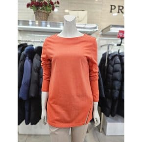 보트넥 트임롱 티셔츠(P221T034)