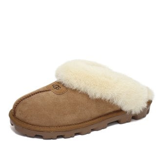 UGG 어그 UGG 코케트 털슬리퍼 양털 스웨이드 털신 방한 체스트넛 5125-CHE