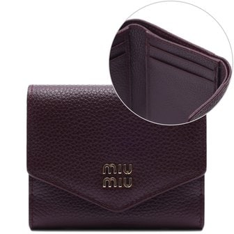 미우미우 [부산점] 25FW 여성 로고 반지갑 (5MH043 ADT7 F0007 25F)