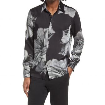 이스퀘어 4732962 Reiss Shawn Floral Button-Up Shirt