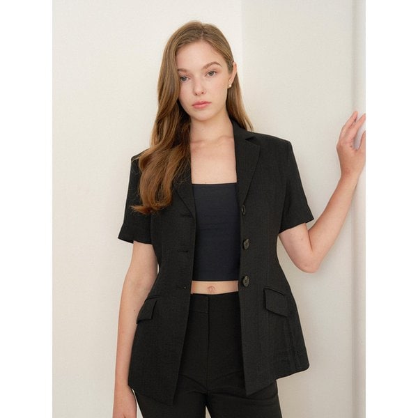 Summer Linen Jacket / Black(2color)