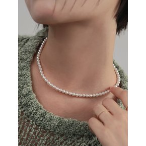 [단독]5mm pearl necklace