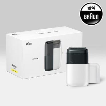 BRAUN [브라운] 휴대용 전기면도기 시리즈X 2.0 M1011 WHITE + 전용 기프팅 패키지