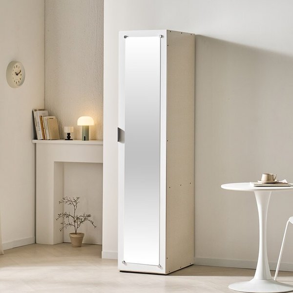 단독장롱 키큰장 거울 옷장 40cm TP879