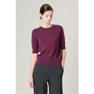 BCBG 올앤선드리 케이블 하프 슬리브 P/O(A4F8K322)