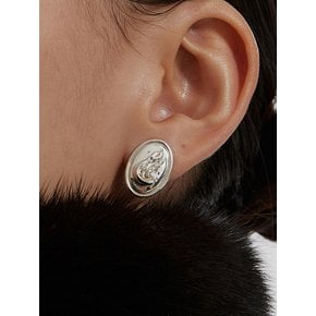 FRAMED MATIERE EARRING _SILVER