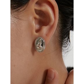 FRAMED MATIERE EARRING _SILVER