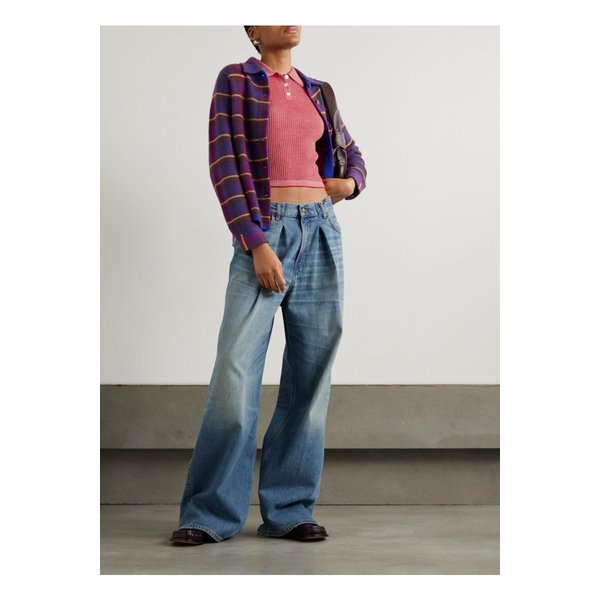 게스트인레지던스 골지 캐시미어 폴로 스웨터 핑크 1647597350324116