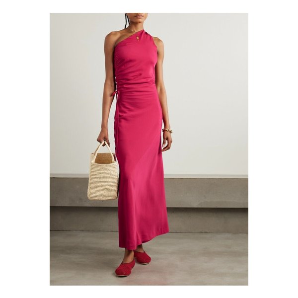 페이스풀 라우렐레스 원숄더 주름 텐셀™ 리오셀 맥시 드레스 핑크 46376663162870823